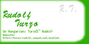 rudolf turzo business card